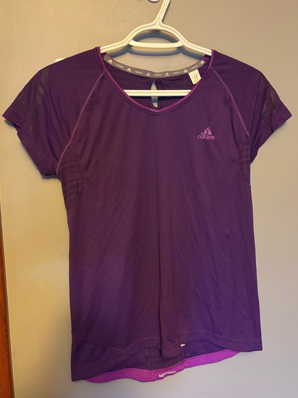 Purple Adidas Climalite T-Shirt